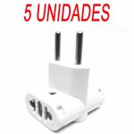 Kit 5 Adaptador Tomada Novo Padrão T Univer Benjamim 10/20 A