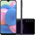 Smartphone Samsung Galaxy A30s 64GB Dual Chip Android 9.0 Tela 6.4" Octa-Core 4G Câmera Tripla 25MP + 5MP + 8MP - Preto