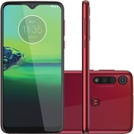 Smartphone Moto G8 Play 32GB Dual Chip Android Tela 6.2" 4G Wi-Fi Câmera 13MP + 8MP + 2MP - Vermelho Magenta